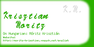 krisztian moritz business card